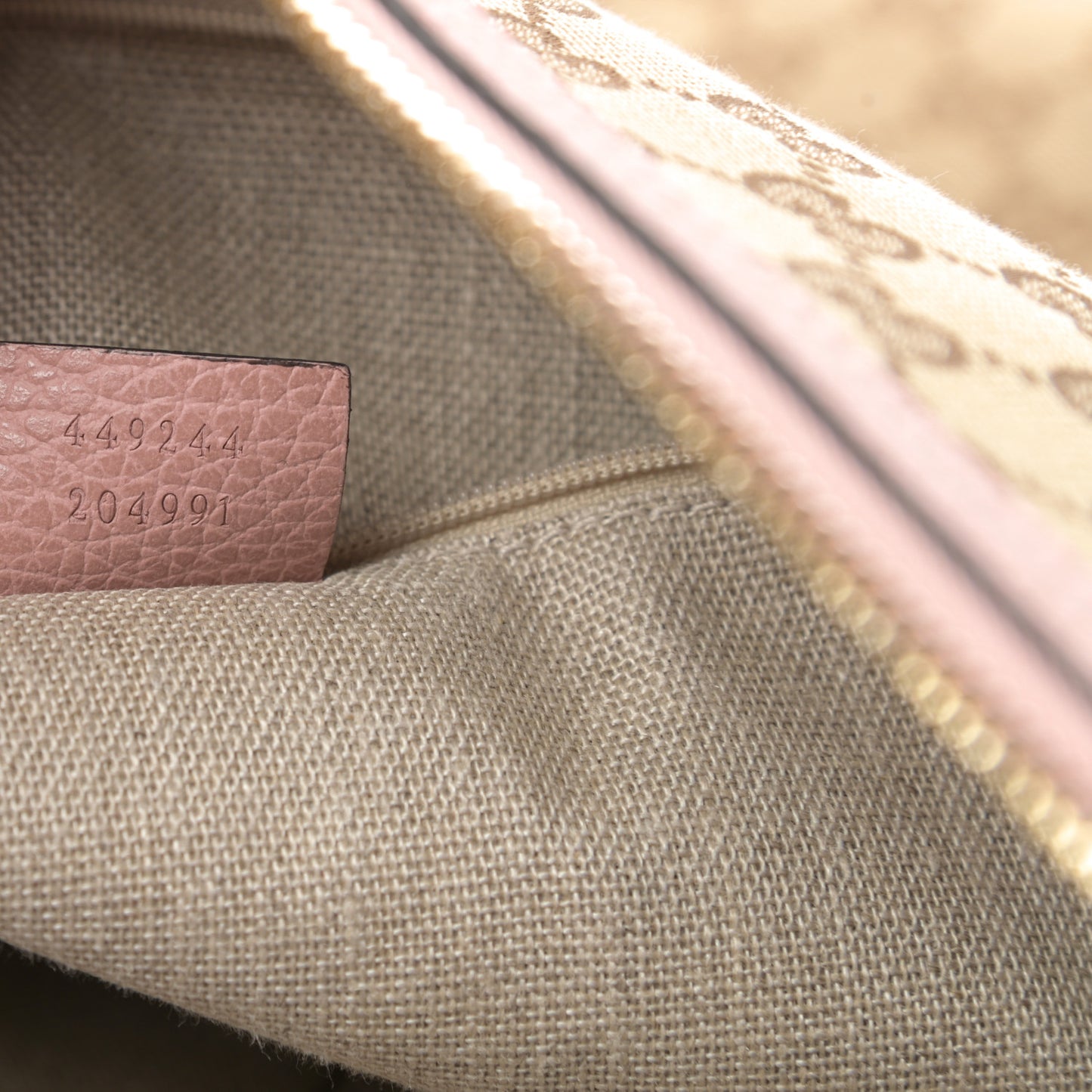 GG Monogram Large Margaux Hobo Beige Soft Pink