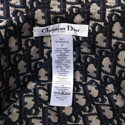 Christian Dior Oblique Reversible Teddy-D Brim Bucket Hat 57 Blue 12 of 12