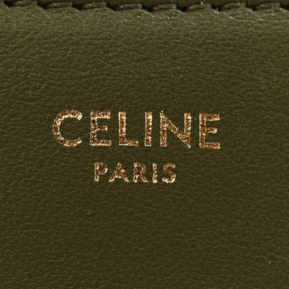 Celine Smooth Calfskin Medium Strap Ava Shoulder Bag Dark Olive 6 of 10