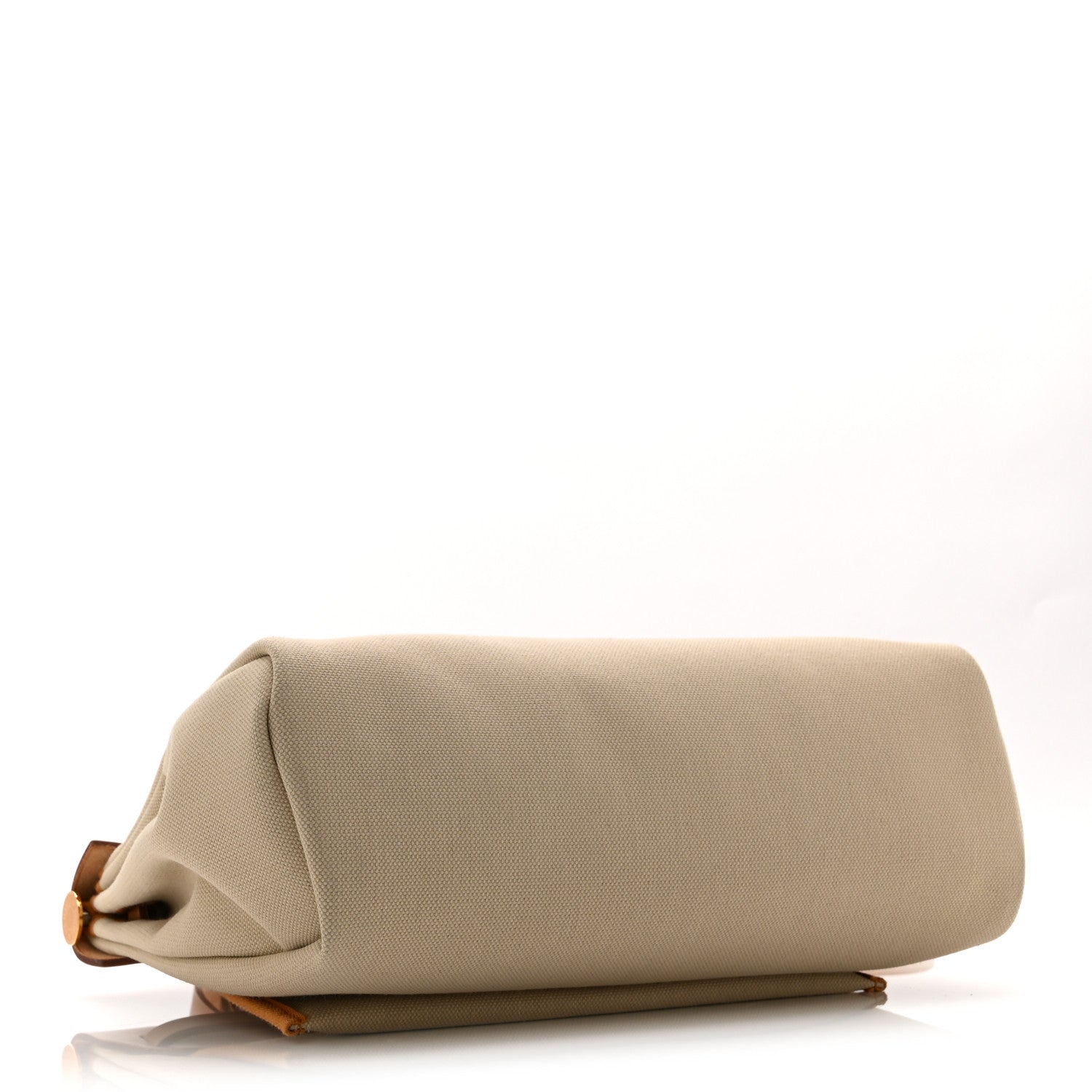 Hermes Toile Militaire Vache Hunter Laque Herbag Zip Retourne PM 31 Beton Naturel Sable Nata 5 of 12