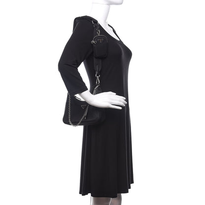 Prada Nylon Re-Edition 2005 Shoulder Bag Black 2 of 11