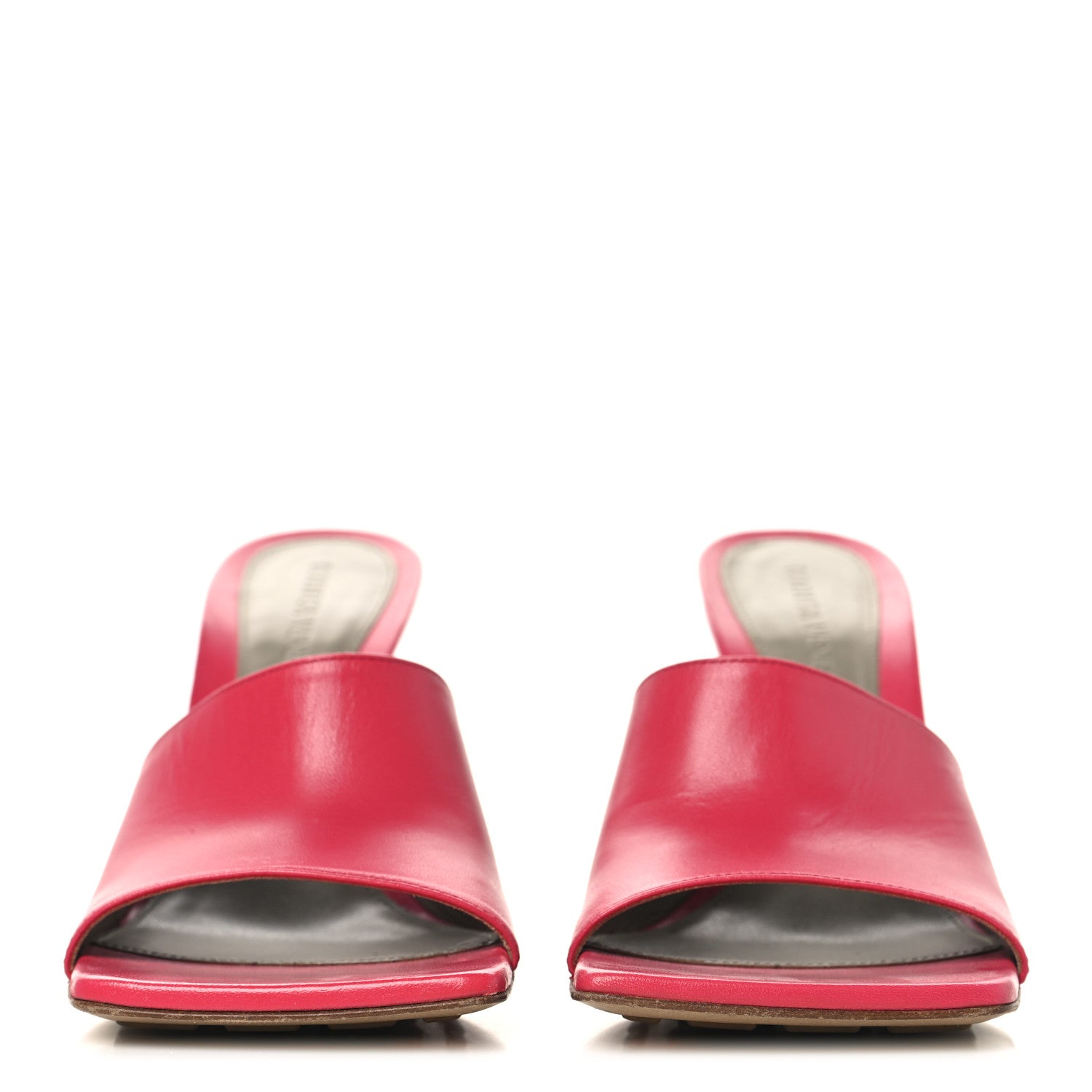 Bottega Veneta Lambskin Stretch Mule Sandals 38.5 Sunburst 3 of 9