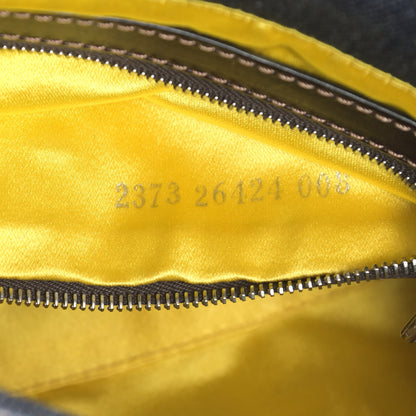 Fendi Denim Embroidered Baguette Blue Multicolor 7 of 12