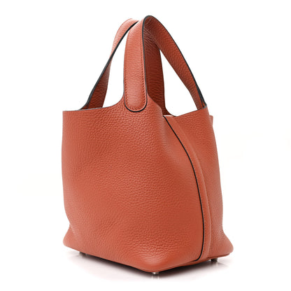 Hermes Taurillon Clemence Picotin Lock 18 PM Cuivre 3 of 10