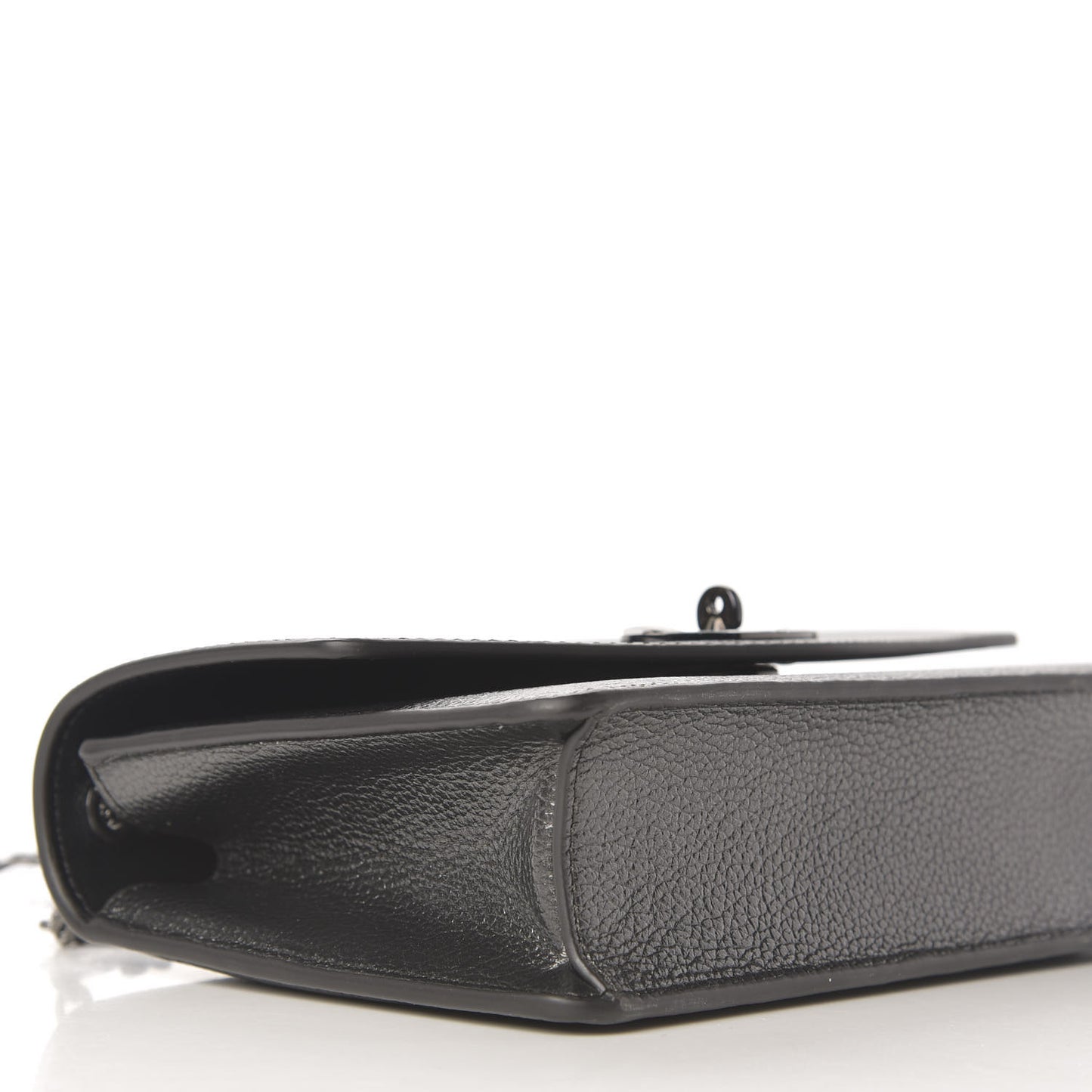 Metallic Grain Calfskin Small Darley Gunmetal