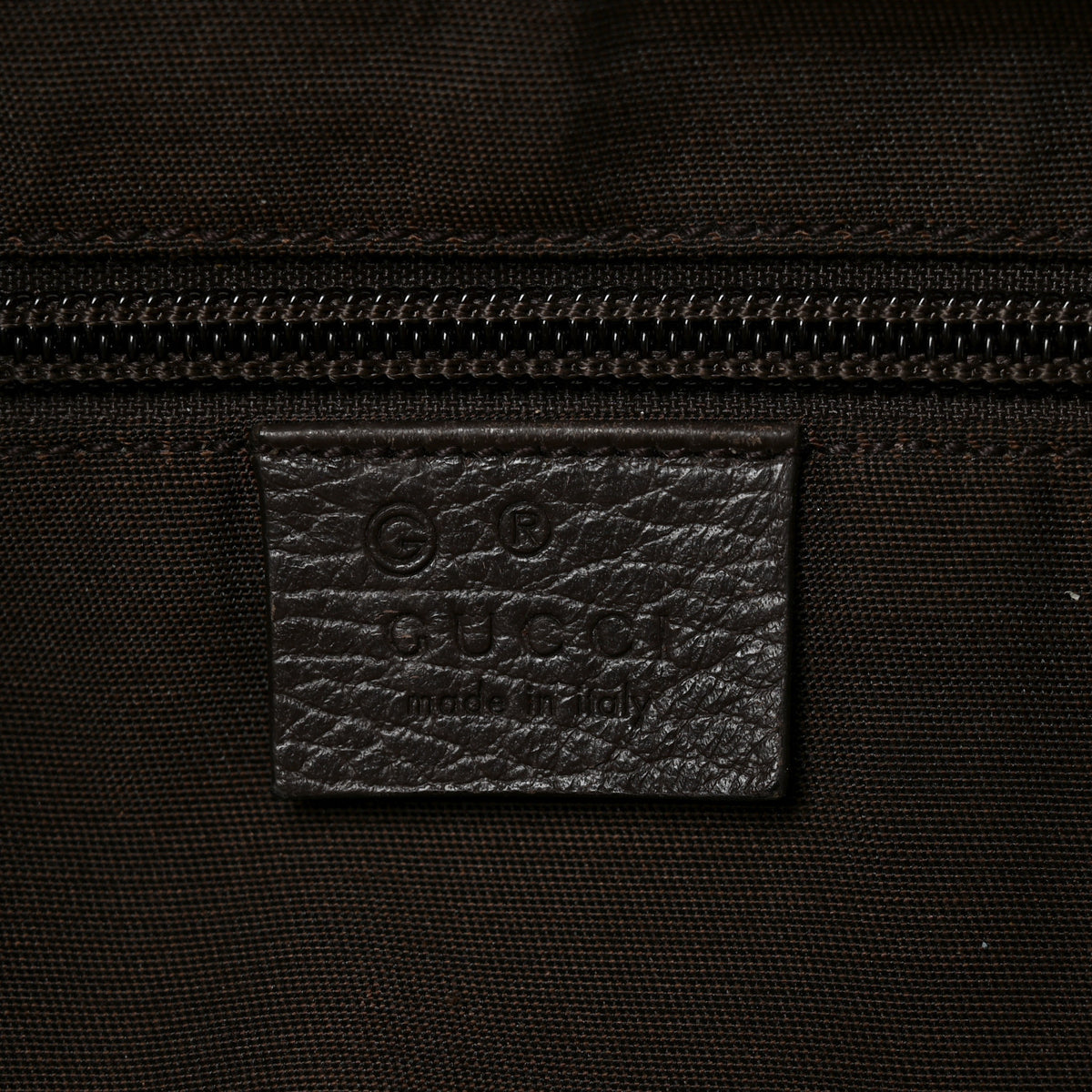 Gucci Monogram Dollar Calfskin Boston Duffle Bag Beige Ebony Testa di Moro Marrone Scuro 5 of 9