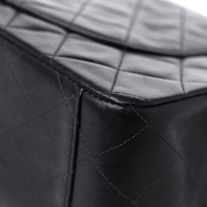 Chanel Lambskin Quilted XL Jumbo Single Flap Black 12 of 16