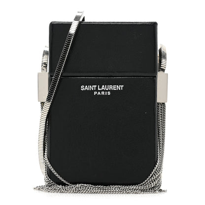 Saint Laurent Lambskin Smoking Box Crossbody Black 1 of 10