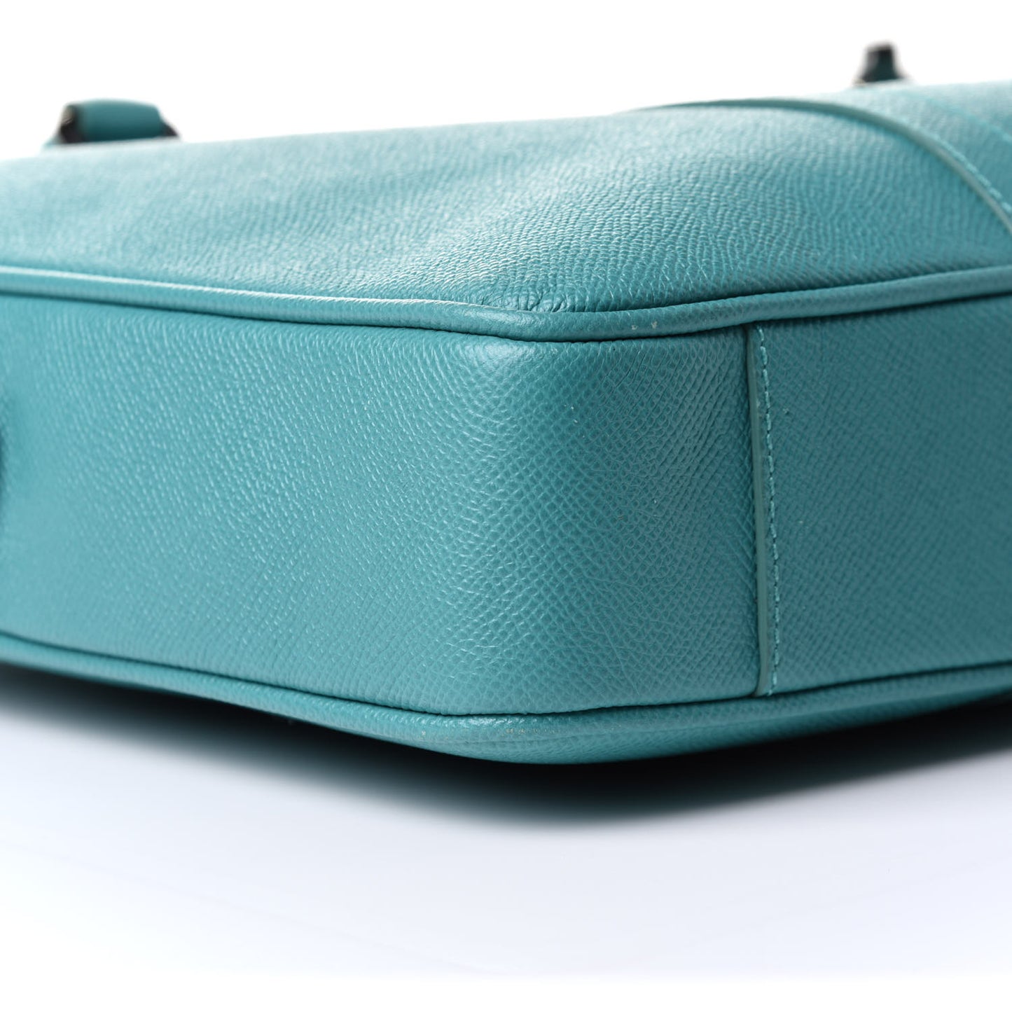 Textured Calfskin Small Newberg Briefcase Opal Green
