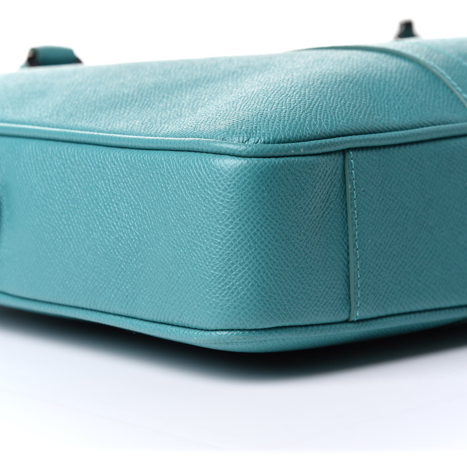 Burberry Textured Calfskin Small Newberg Briefcase Opal Green 13 of 14