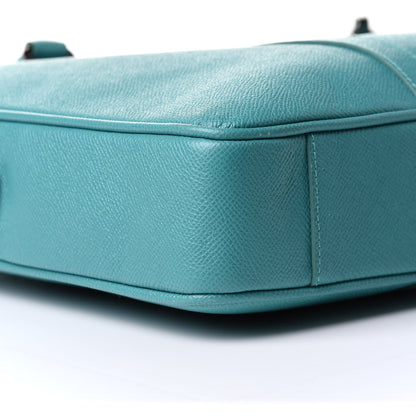 Burberry Textured Calfskin Small Newberg Briefcase Opal Green 13 of 14