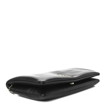 Saint Laurent Padded Lambskin Mini Calypso Wallet On Chain WOC Black 4 of 11
