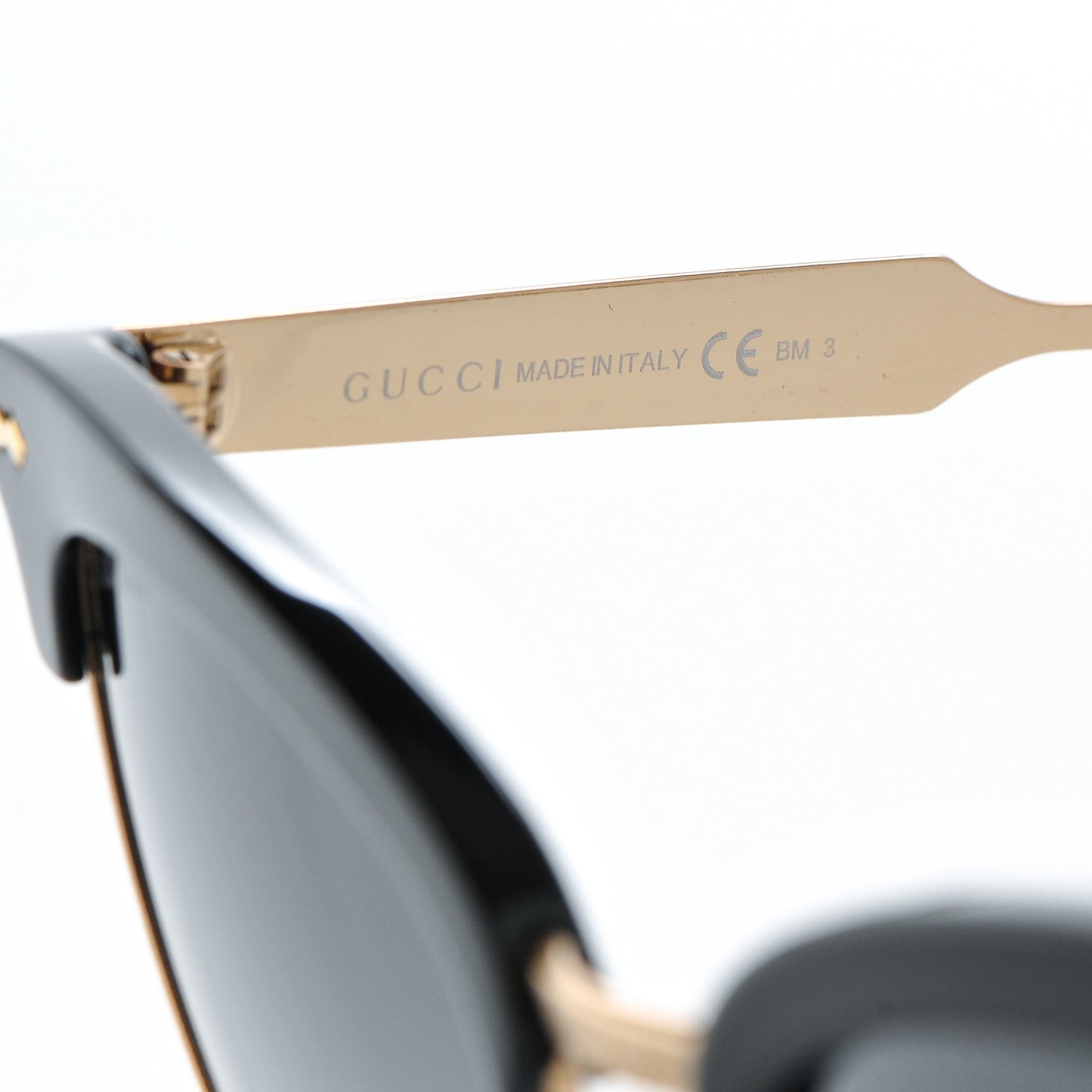 Damascato Cat Eye GG 4283/S Sunglasses Black Gold