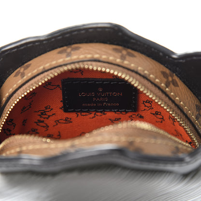 Louis Vuitton Epi Catogram Dog Face Clutch Black 6 of 9