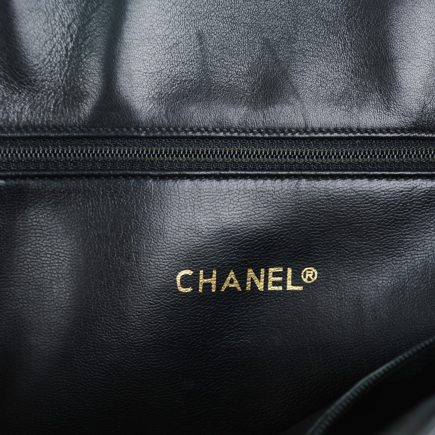 Lambskin Quilted Shoulder Bag Black