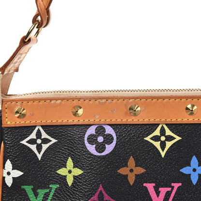 Louis Vuitton Monogram Multicolor Pochette Accessories Black 12 of 12