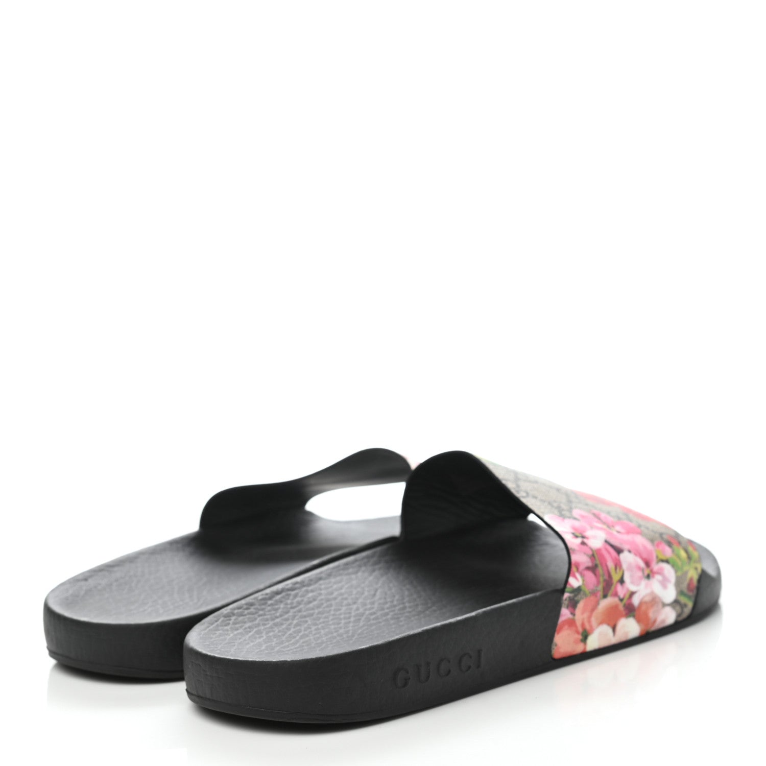 Gucci GG Supreme Monogram Blooms Slide Sandals 40 Beige Multicolor 4 of 7