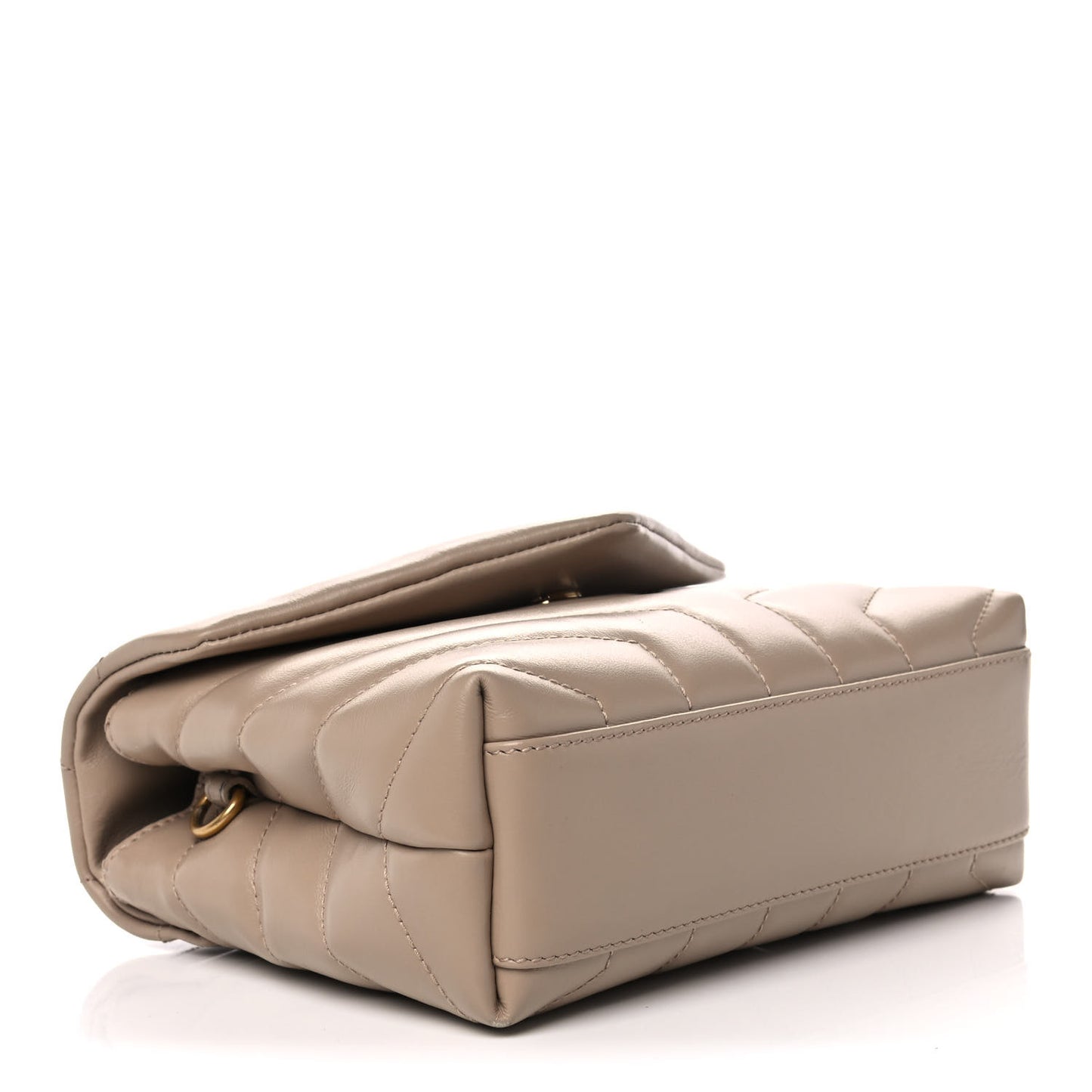 Calfskin Y Quilted Monogram Toy Loulou Crossbody Bag Latte