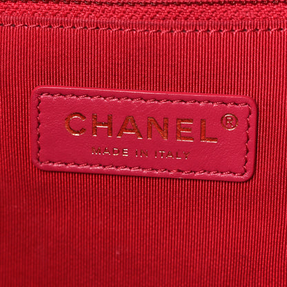 Chanel Shiny Aged Calfskin Quilted Small Shopping Bag Black 6 of 11