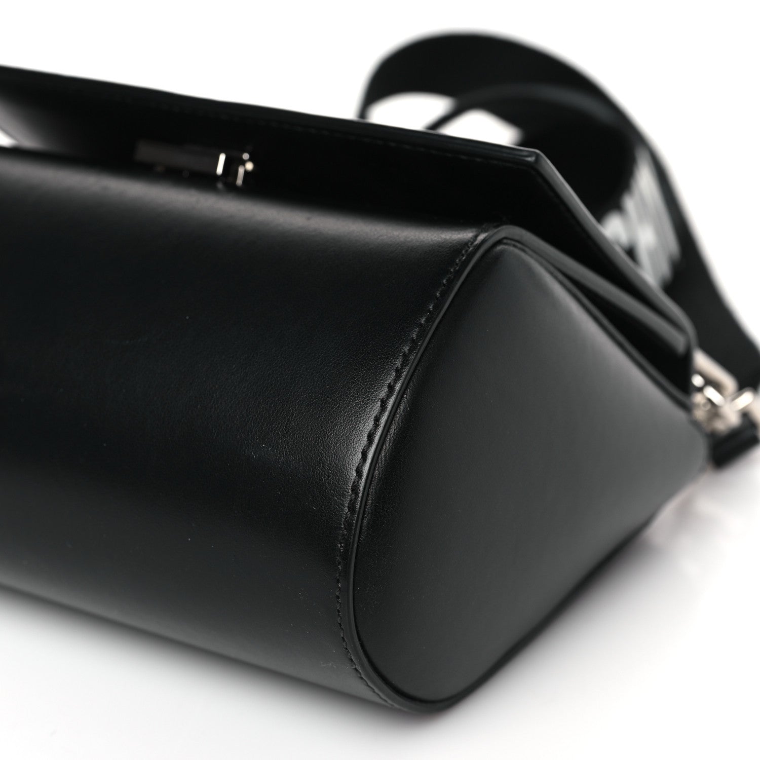 Givenchy Calfskin Mini Pandora Box Logo Strap Crossbody Bag Black 9 of 10