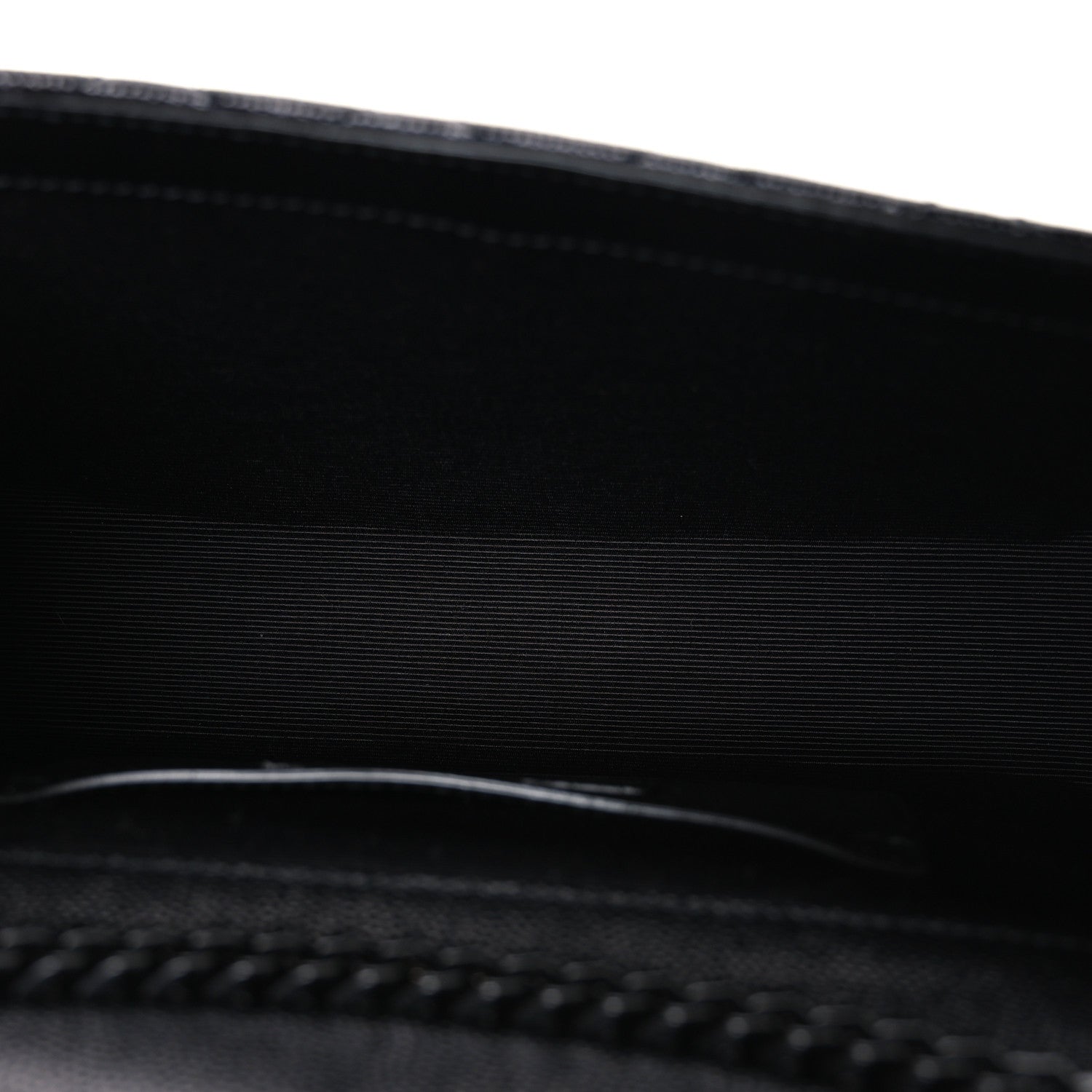 Saint Laurent Grain De Poudre Textured Mixed Matelasse Triquilt Small Monogram Monochrome Satchel Black 4 of 8