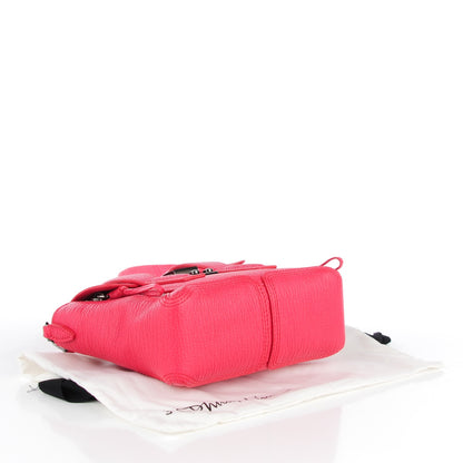 3.1 Phillip Lim 3.1 Textured Calfskin Mini Pashli Satchel Raspberry 4 of 8