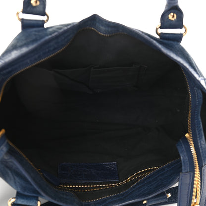 Balenciaga Agneau Giant 12 Gold Hardware City Bleu Mineral 5 of 9