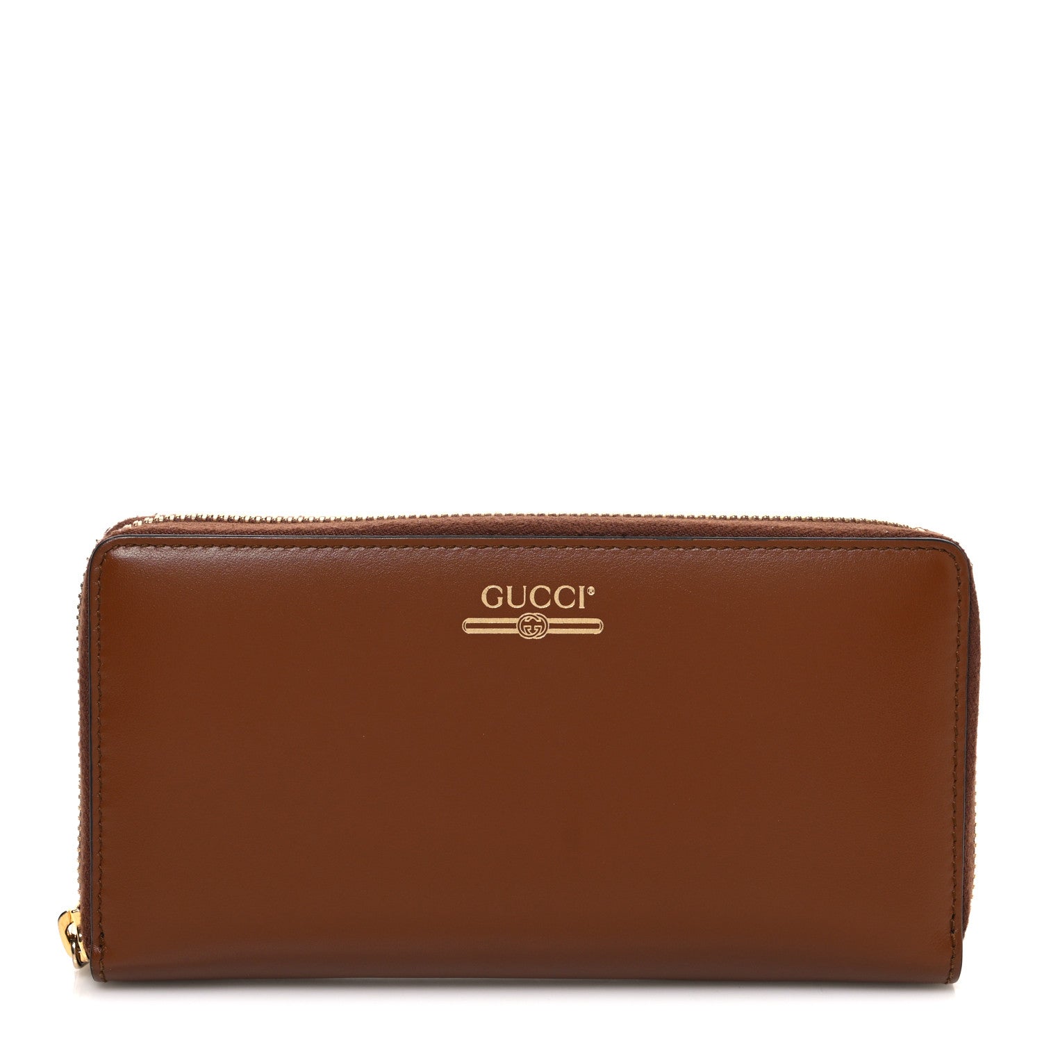 Gucci Plutone Calfskin Logo Zip Around Wallet Cuir 1 of 8