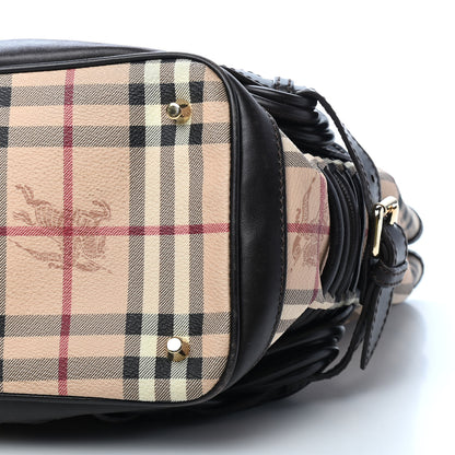 Burberry Haymarket Check Tote Chocolate 9 of 9