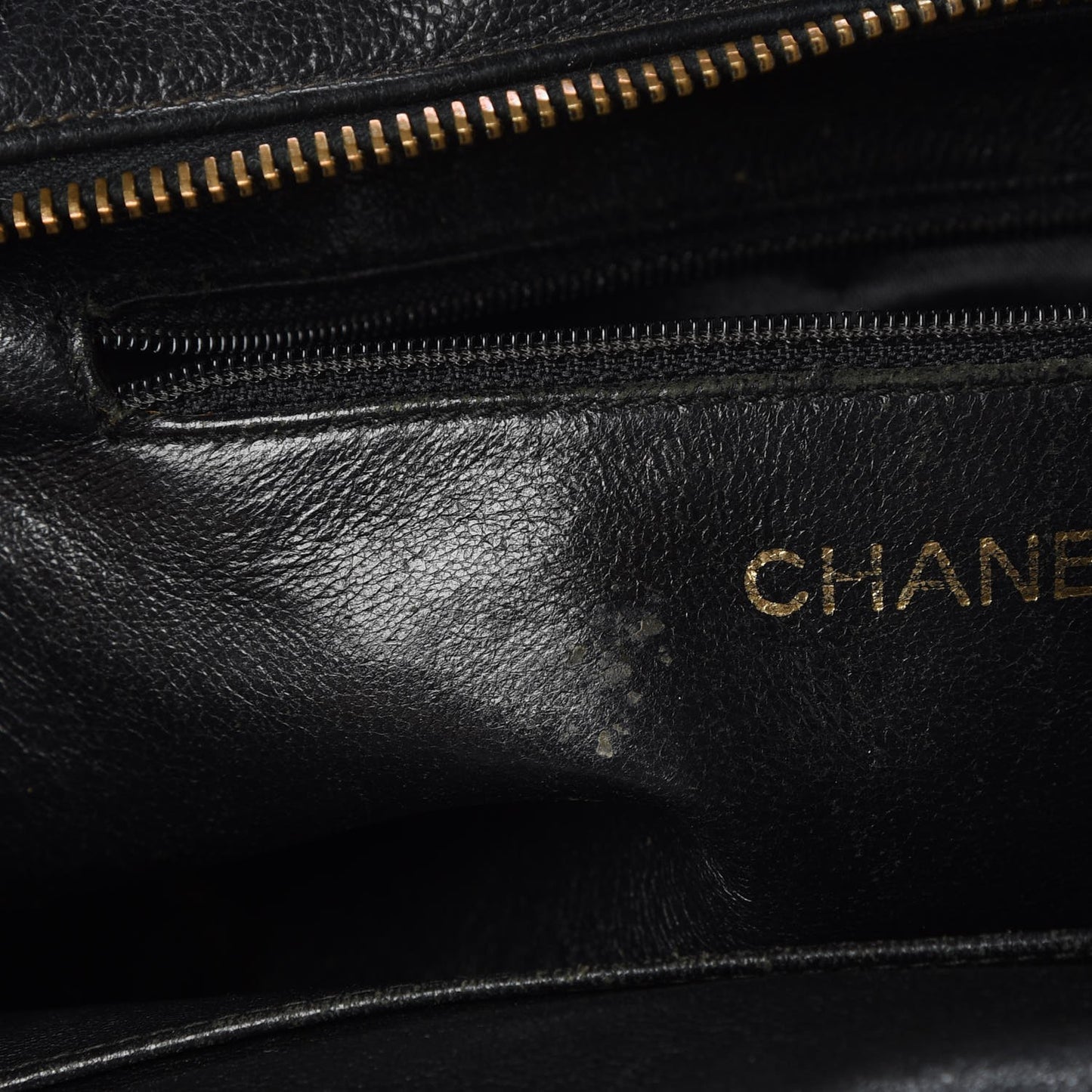 Calfskin CC Top Handle Bag Black