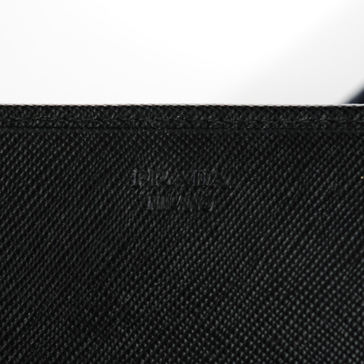 Saffiano Metal Oro Chain Wallet Nero Black