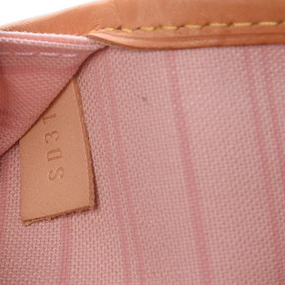 Louis Vuitton Damier Azur Neo Neverfull MM Rose Ballerine 9 of 9