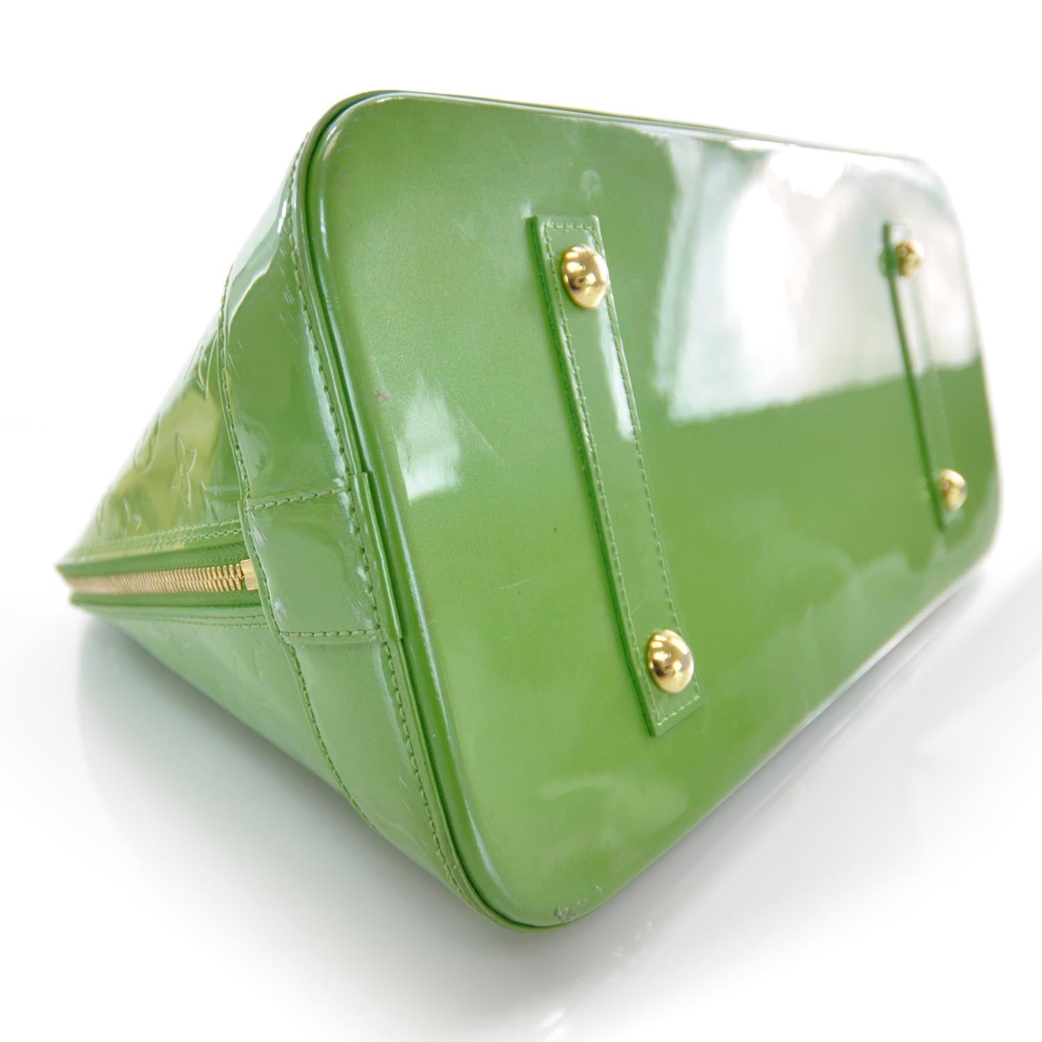 Louis Vuitton Vernis Alma MM Vert Tonic 4 of 9