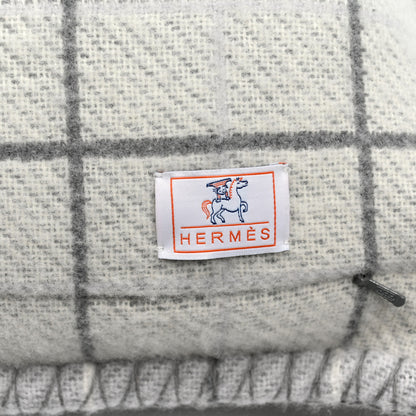 Hermes Wool Cashmere Avalon Cabriole Pillow Gris Perle 3 of 4