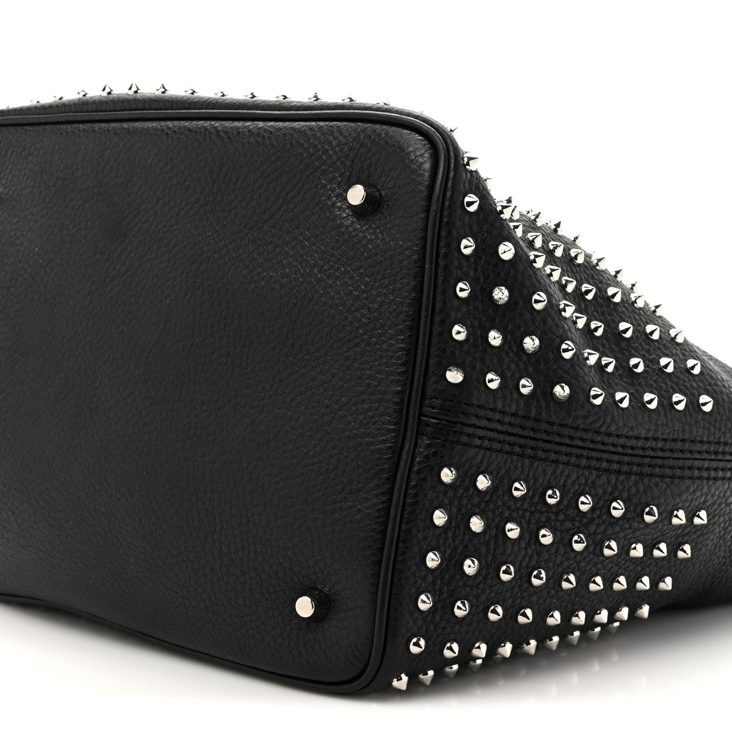 Burberry Calfskin Studded Medium Susanna Hobo Black 8 of 9