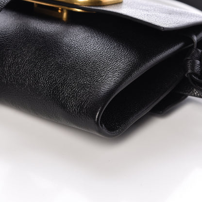 Valentino Garavani Textured Patent Calfskin VRing Belt Bag Black 9 of 9