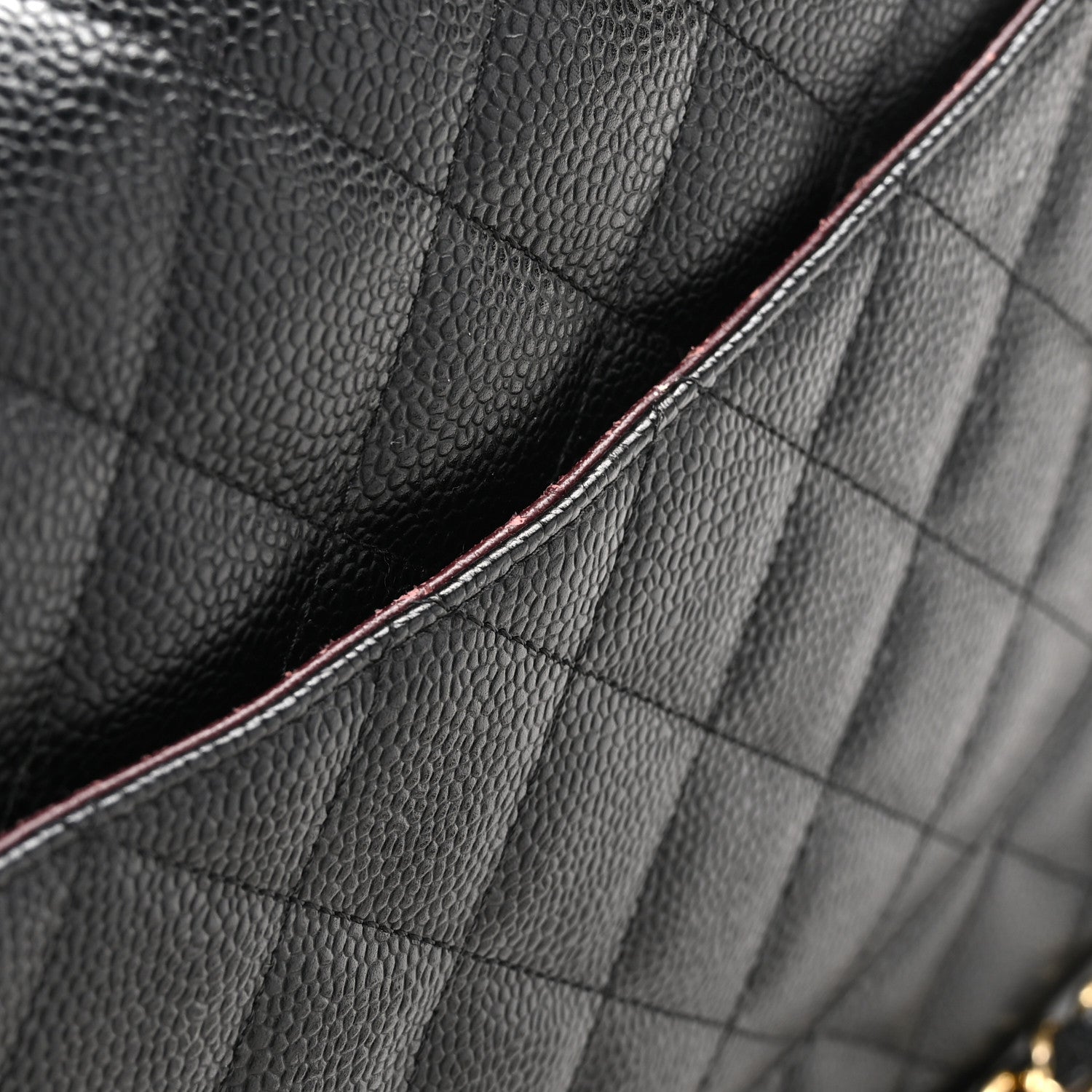 Chanel Caviar Quilted Jumbo Double Flap Black 11 of 12