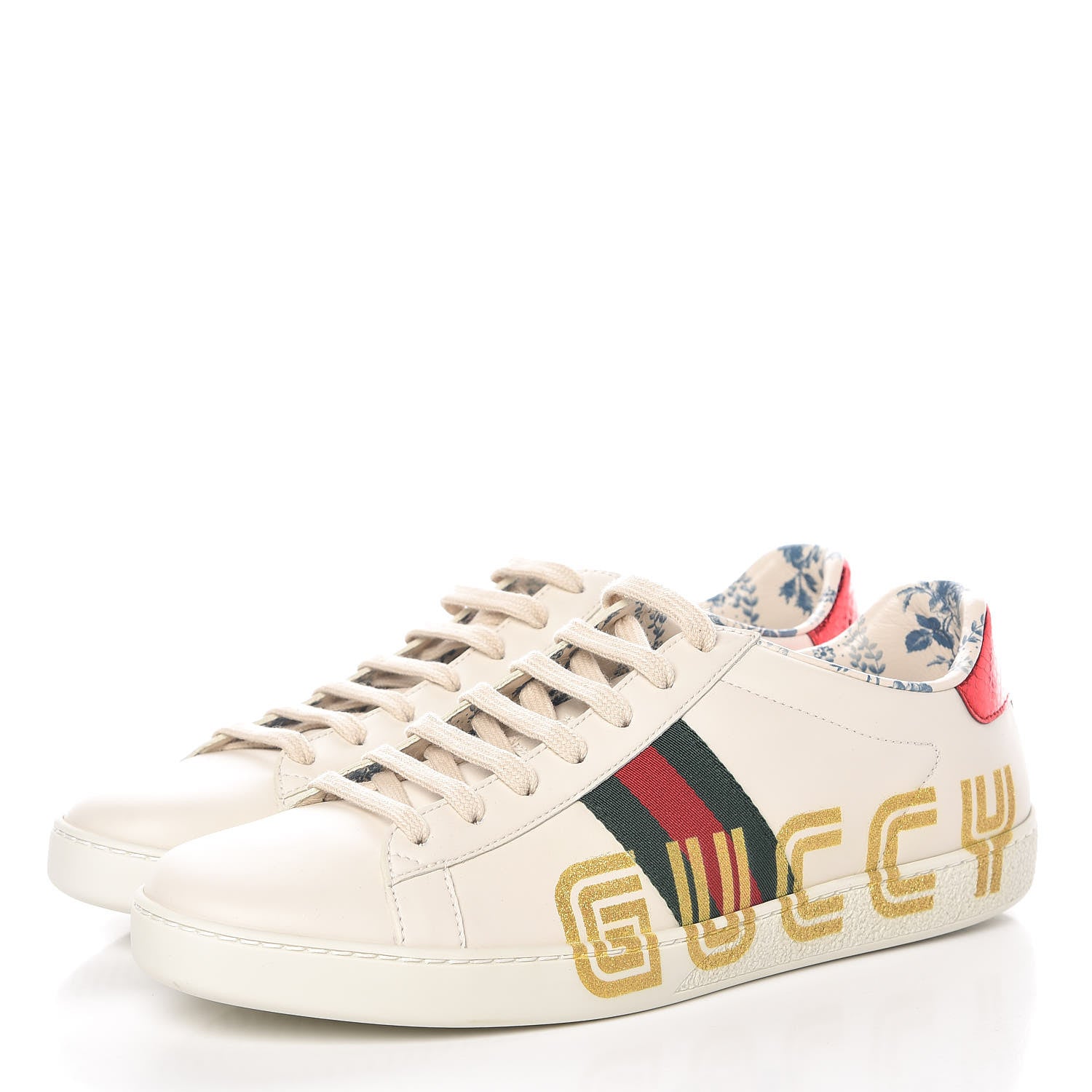 Gucci X SEGA Calfskin Ayers Web Guccy Womens Ace Sneakers 41 White 3 of 10