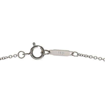 Tiffany 18K White Gold Diamond Akoya Pearl 7.5mm Signature Pendant Necklace 5 of 6