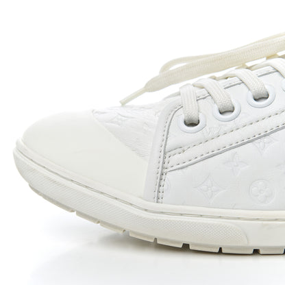Louis Vuitton Calfskin Embossed Monogram Toucan Sneakers 38 White 16 of 19