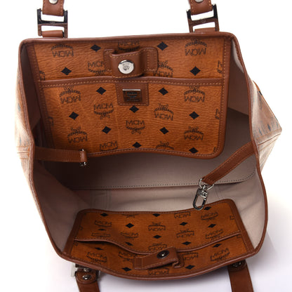 MCM Visetos Shopping Tote Cognac 5 of 10
