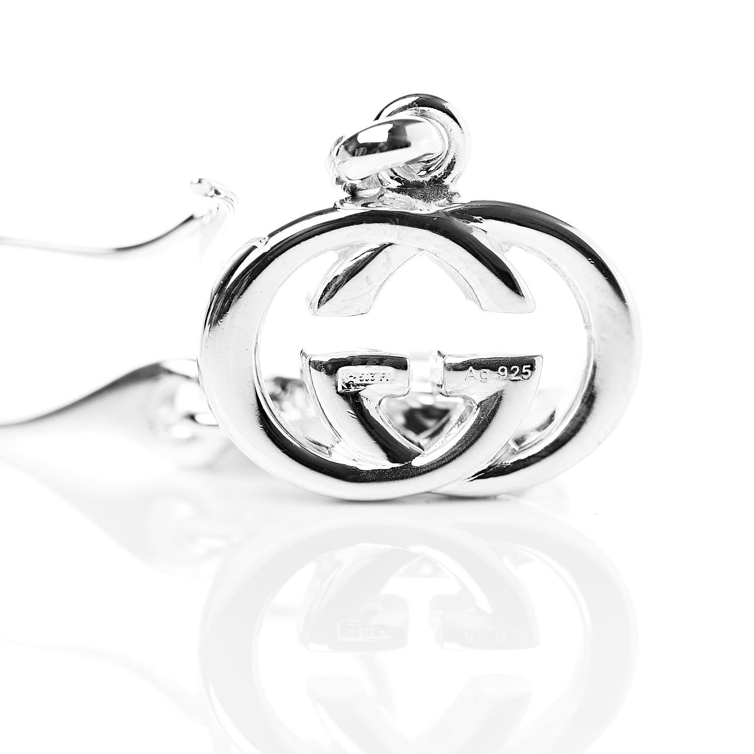 Gucci Sterling Silver Britt Drop Earrings 4 of 5