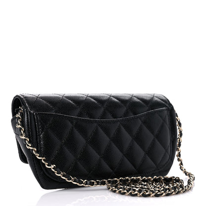 Chanel Caviar Quilted Glasses Case With Chain Black 3 of 11