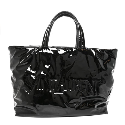 Saint Laurent Patent Wide Puffer Maxi Tote Black 1 of 9