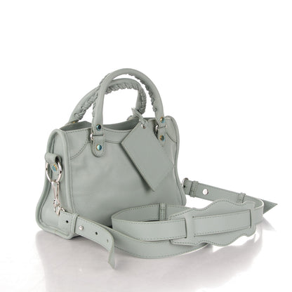 Balenciaga Veau Amp Plate Silver Hardware Mini City Vert Tilleul 3 of 7