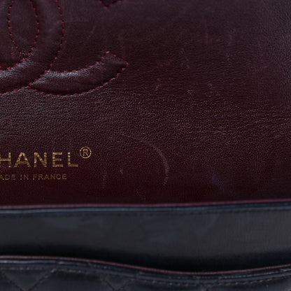 Chanel Lambskin Quilted Medium Double Flap Black 8 of 16