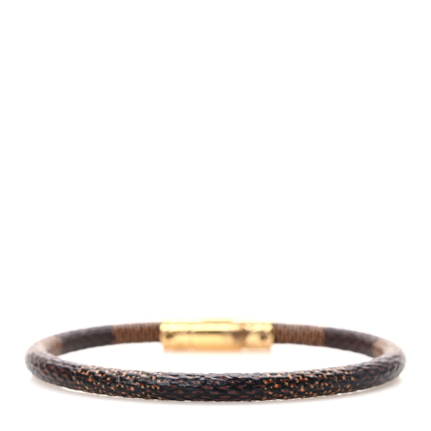 Louis Vuitton Damier Ebene Keep It Bracelet 19 3 of 6