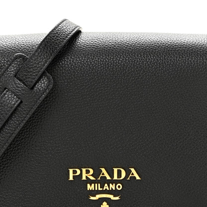 Prada Vitello Phenix Crossbody Bag Black 8 of 10