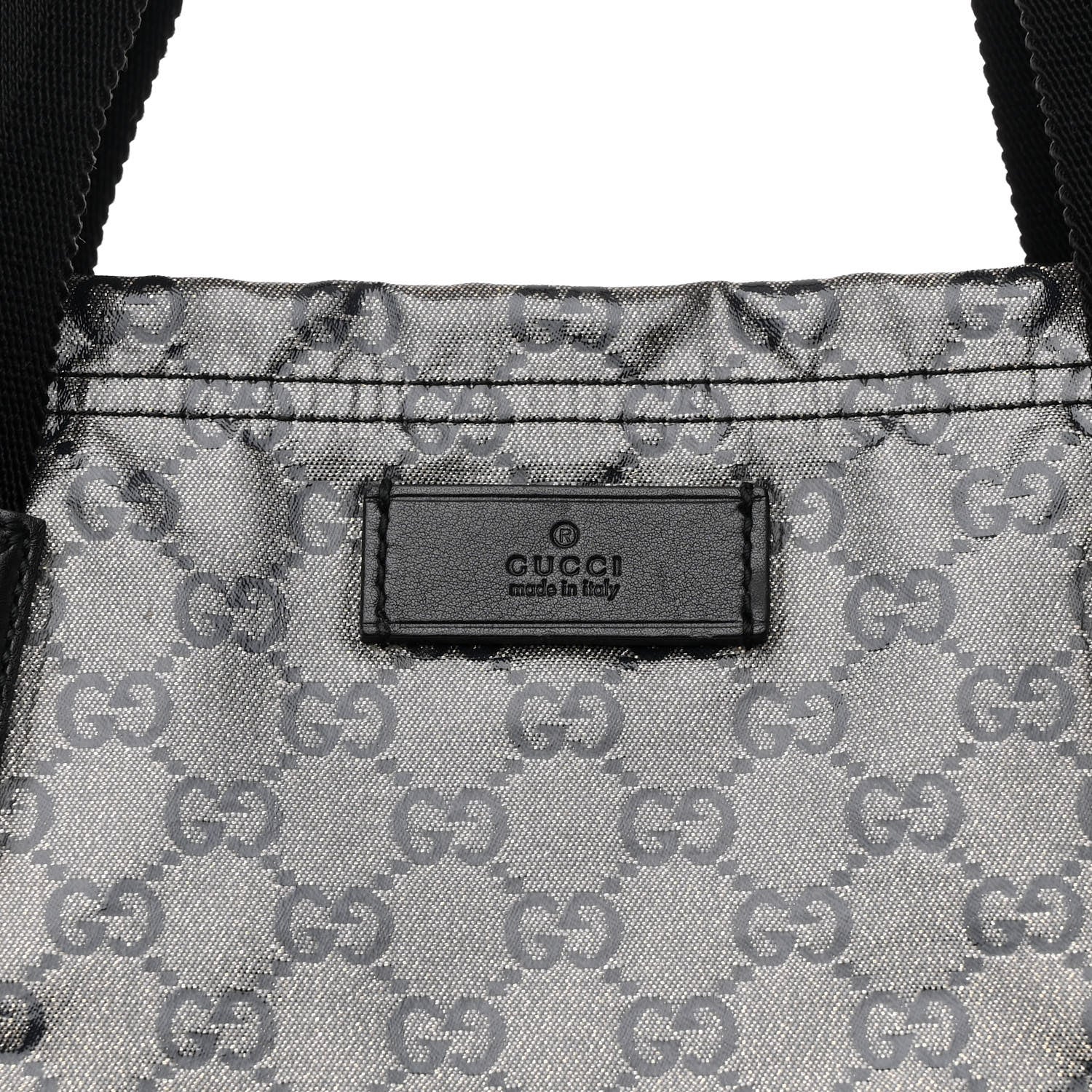 Gucci Crystal Monogram Medium Vertical Tote Black 8 of 11