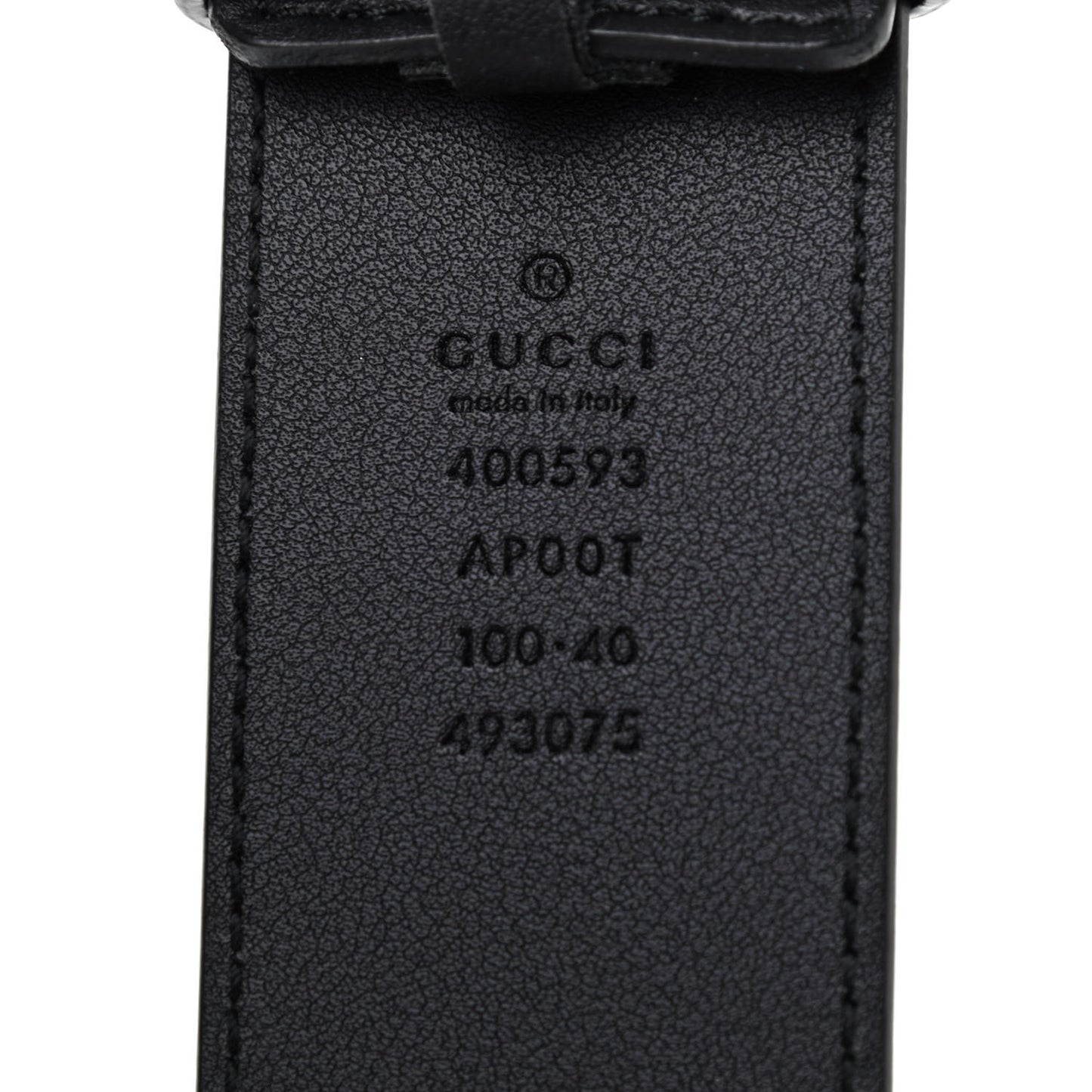 Calfskin Double G 40mm Belt 100 42 Black